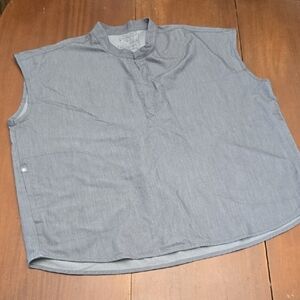 FIGS Gray Scrubs Shirt Women's 2XL Cap‎ Sleeve